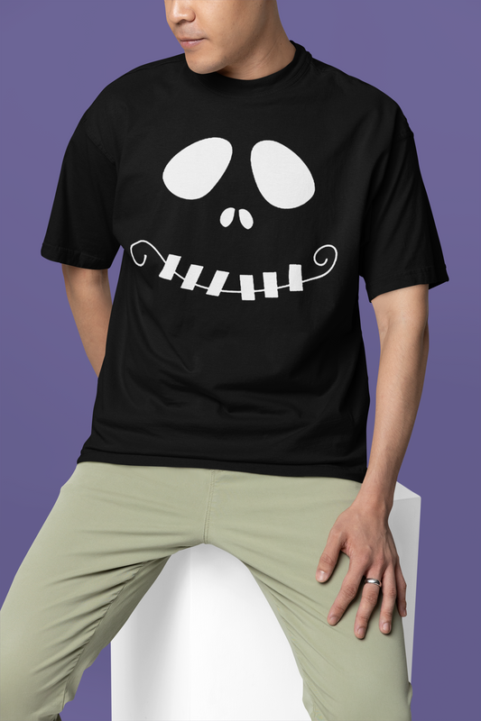 Funny Skeleton Face T-shirt | Halloween Related, Boo Scary Vibes | 4 Colors - Unisex