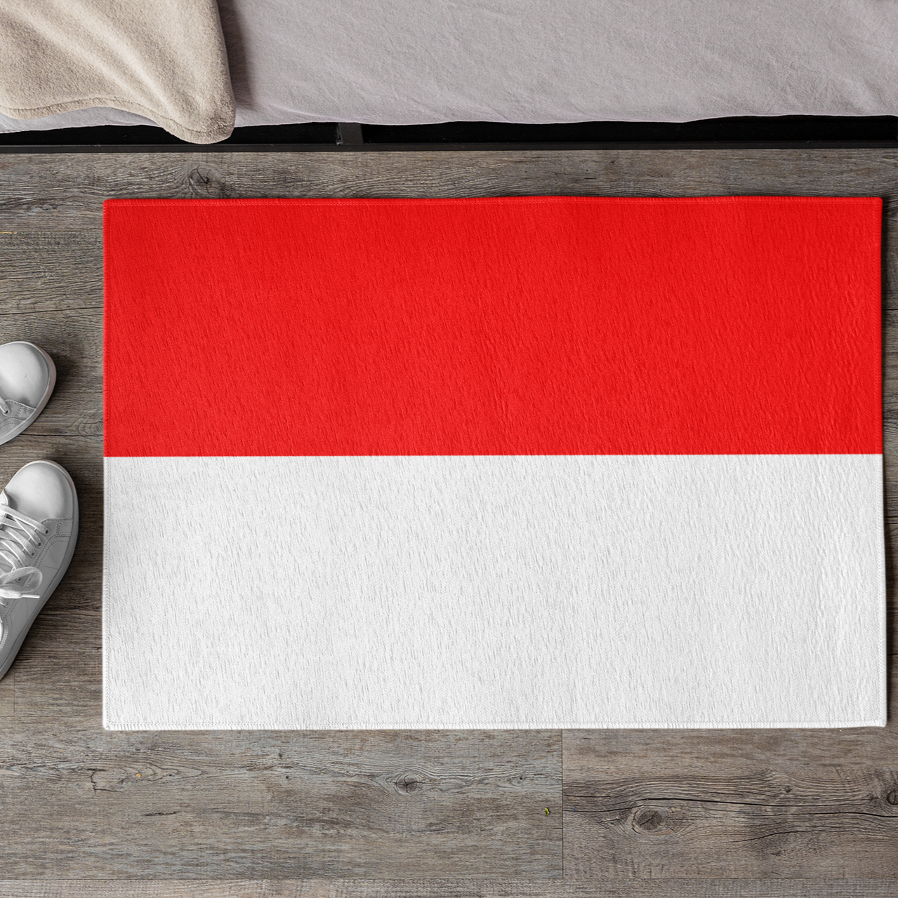 Flag Of Indonesia Outdoor Non-Slip Door Mat | Jakarta | Java | Surabaya | 24"x36"