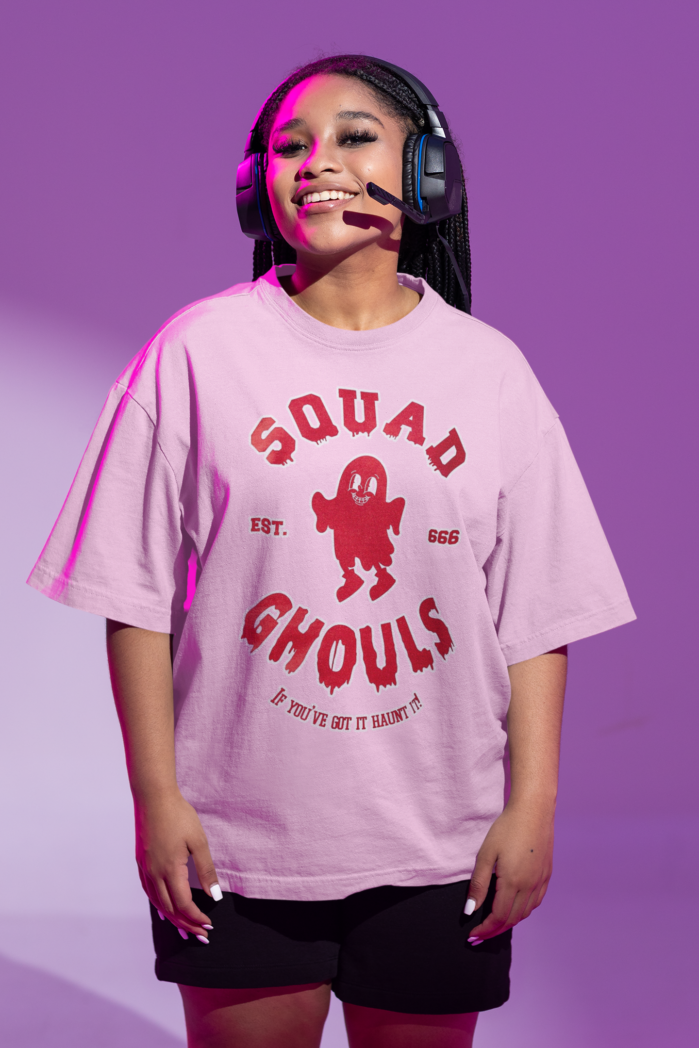 Squad Ghouls Est. 666 If You've Got it, Haunt It T-shirt | Halloween Related, Boo Scary Vibes | 3 Colors - Unisex