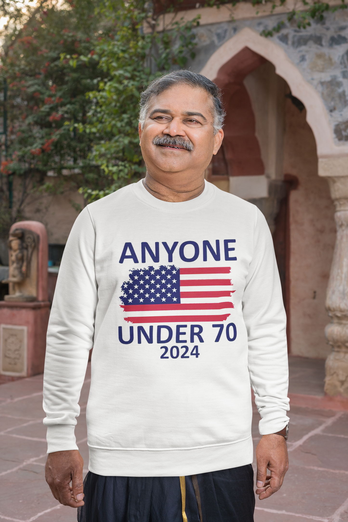 Anyone Under 70 Crewneck Sweater | Funny Decision 2024 Viral Sweater | 4 Colors